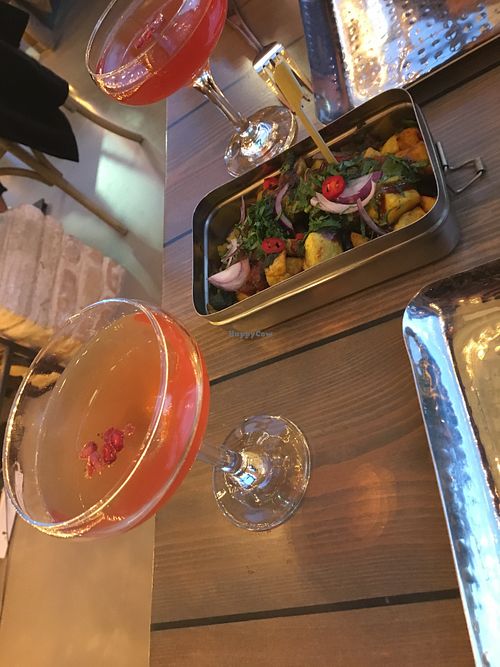 Spicy potatoes at Mowgli - University Green in Manchester