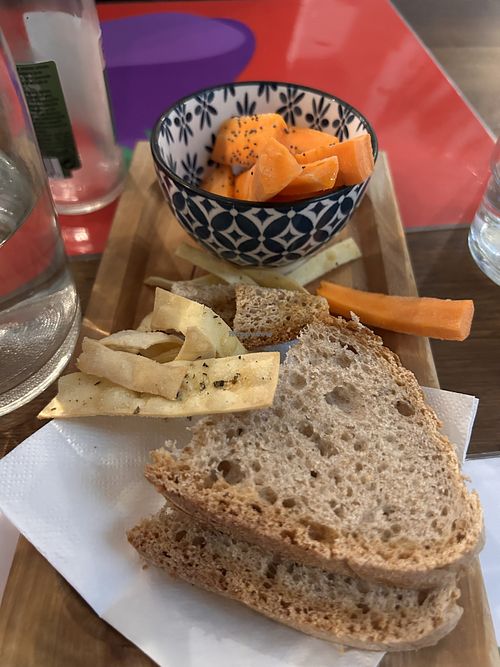 Complimentary starter plate  at Brac Libreria di Arte Contemporanea in Florence