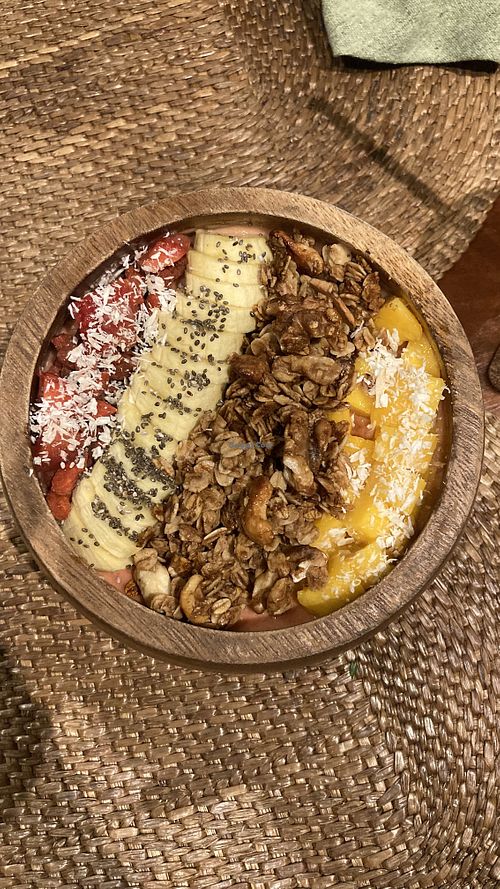 Berry smoothie bowl  at anahaw in Dauin