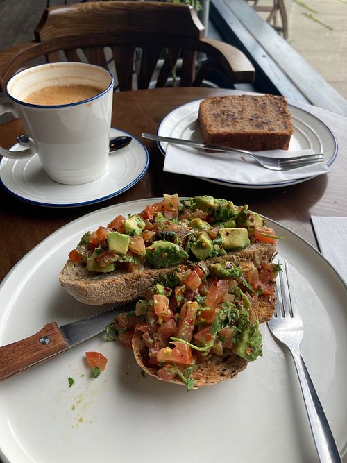 A generous lunch. I had nibbled a bit already!  at The Gallery in Bedford