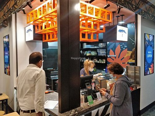 Café front at Naked Earth Cafe in Central Singapore