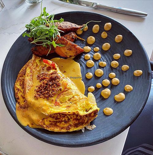 Southwest scramble. Just Egg base. DELICIOUS   at Liora in Baltimore