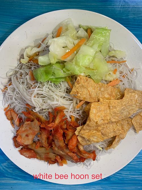 White bee hoon at Green Bliss Vegetarian in Central Singapore