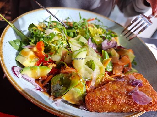 Teriyaki salad with hash brown at Lounges - Calico Lounge in Chorley
