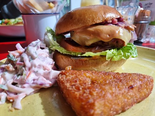 Vegan beyond cheese burger at Lounges - Calico Lounge in Chorley
