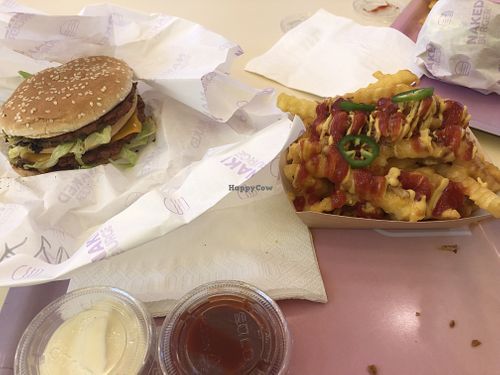 Menu with fries at Naked Burger - 6ème in Paris