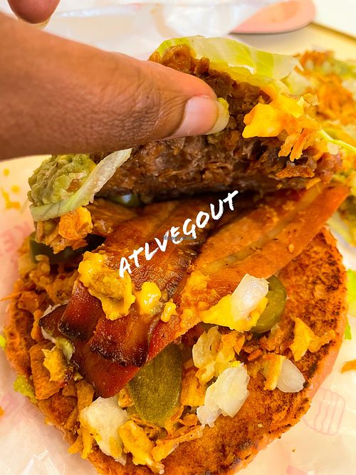 Extra “meat” and “bacon"  at Naked Burger - 6ème in Paris