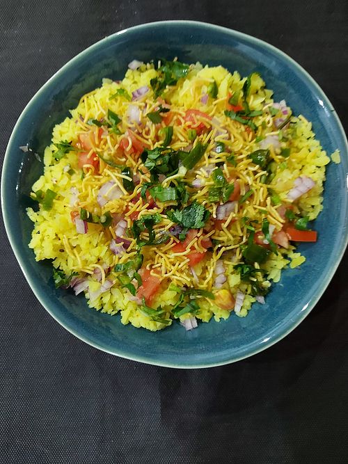 Poha ( tapa vegana ) at Karma Food and Drink in Valencia