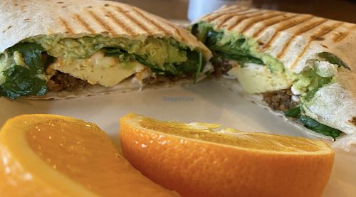 This was the amazing breakfast wrap special I had today! Can’t wait to go back! #Veganuary at dirt in Quakertown