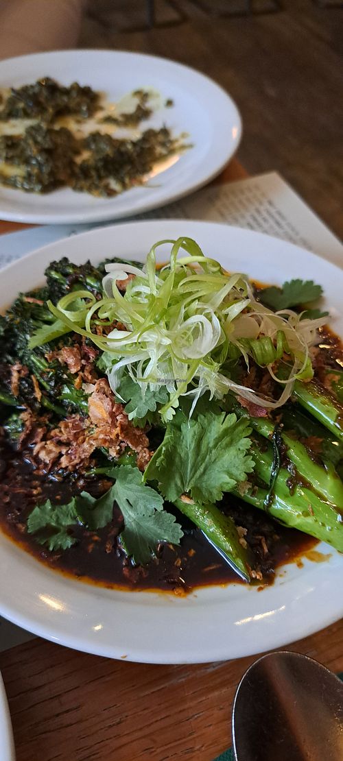 Broccoli in black bean sauce at Sylvan in Glasgow