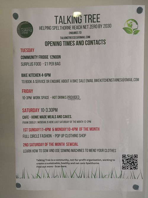 Opening times at Talking Tree in Staines-upon-thames