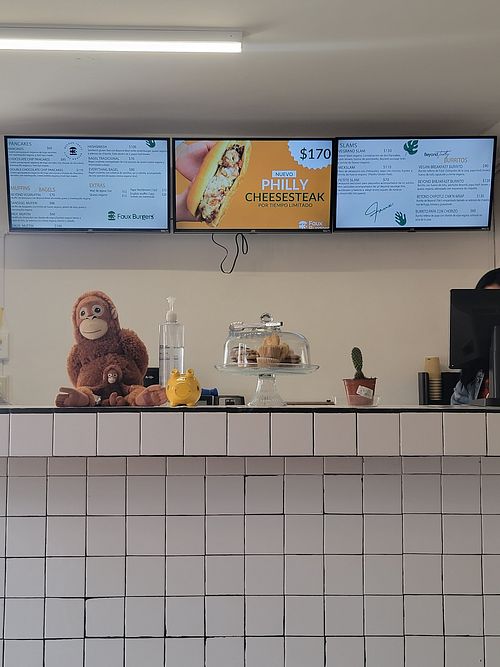 Menu at Faux Burgers in Tijuana