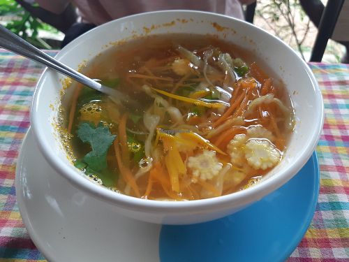 Clear Vegetable Soup at Pawn's Restaurant in Khao Sok