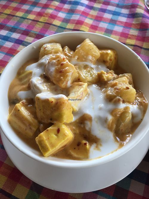 Massaman curry with tofu  at Pawn's Restaurant in Khao Sok