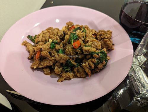 Ka prow beef at Loving Hut - Ram-Intra 51 in Bangkok