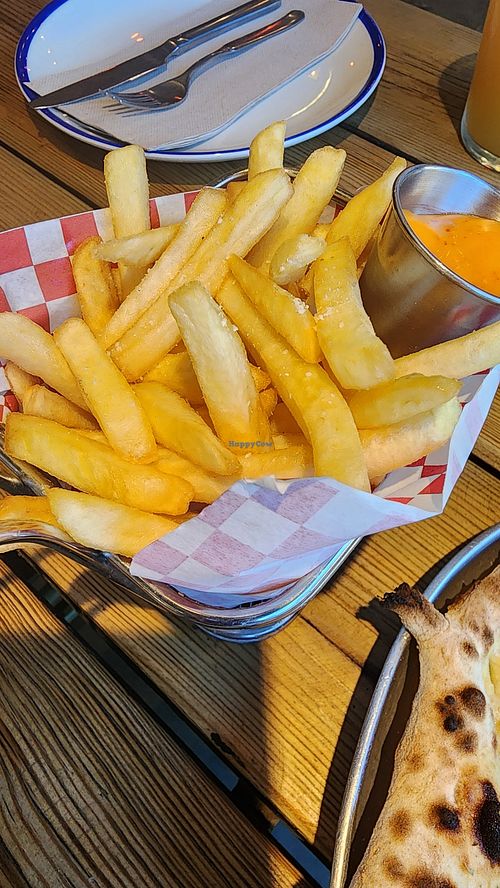 Fries at Disco House Funky Pizza in Palafrugell