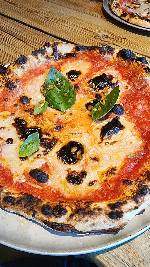 Vegan pizza at Disco House Funky Pizza in Palafrugell