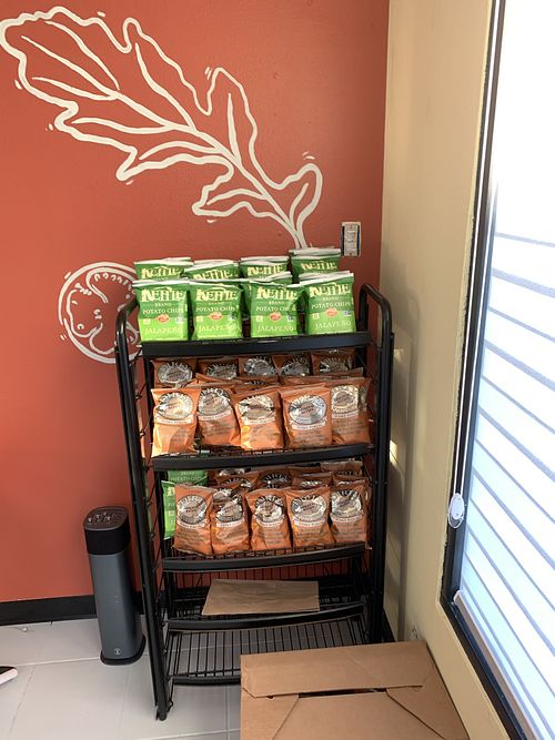 Kettle chips and dirty potato chips to purchase  at Subvegan Sandwiches in Garden Grove