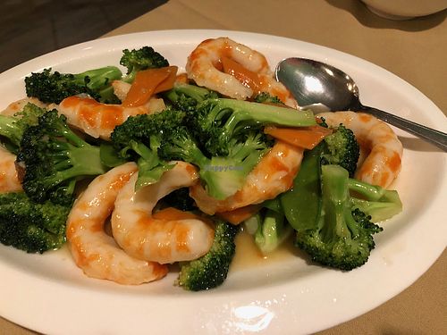 Rainbow vegan shrimp at Chef Kenny's Vegan Dim Sum in Las Vegas