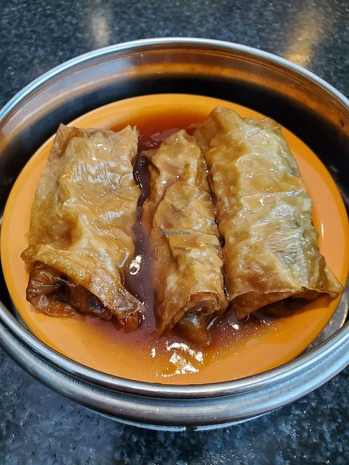 Mushroom Tofu Roll at Chef Kenny's Vegan Dim Sum in Las Vegas