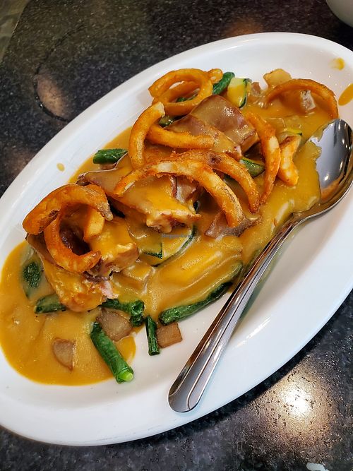 Curry vegan "duck" at Chef Kenny's Vegan Dim Sum in Las Vegas