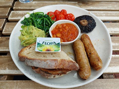 Full vegan breakfast at North Laine Café in Brighton