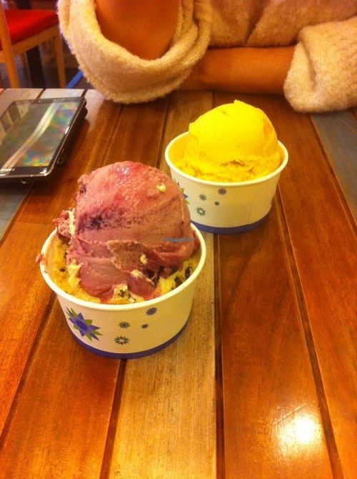 vegan ice cream!! at Loving Hut Gangnam-gu - 러빙헛 in Seoul