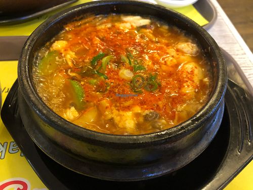Tofu soup at Loving Hut Gangnam-gu - 러빙헛 in Seoul