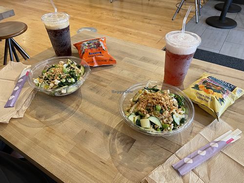 Great options, plenty of food, and fun soda choices. at Pokéworks in Burlington