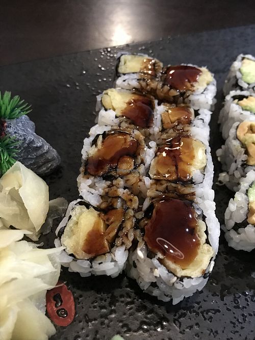 pumpkin tempura roll  at Golden Garden in Lexington