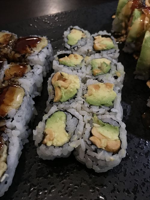 avocado peanut roll   at Golden Garden in Lexington