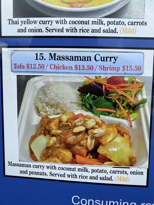 Massaman  at Craving Thai in Koloa