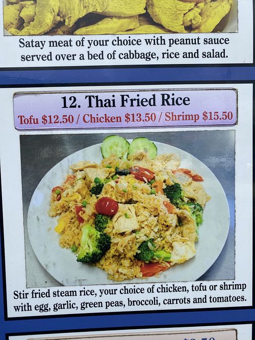 Fried rice  at Craving Thai in Koloa