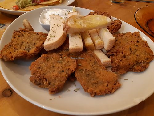 Starter / Oyster mushrooms at La Pajareria in Madrid