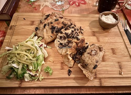 Vegan pierogi  at The Witchez in Brighton