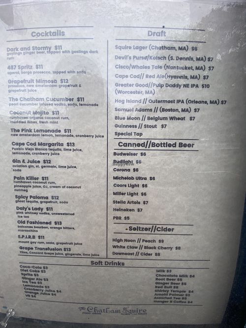 Drinks  at Chatham Squire in Chatham