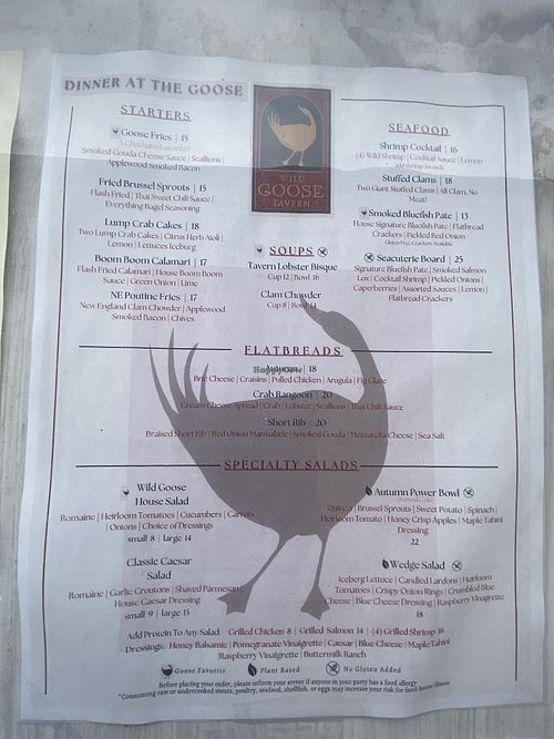 Dinner  at Wild Goose Tavern in Chatham