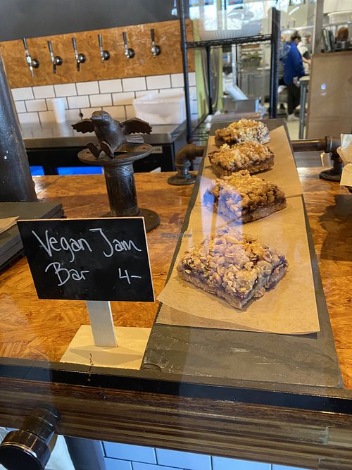 Vegan jam bar in the case  at Sunbird Cape Cod in Orleans