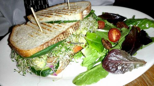 Alfalfa Sprouts Sandwich at Freesoulcaffe in Tustin