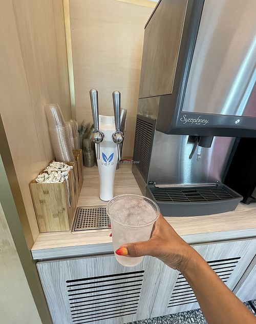 Crushed ice  at SoBe Vegan in Miami Beach