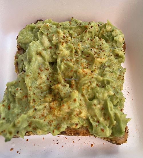 1/2 order avocado toast   at SoBe Vegan in Miami Beach
