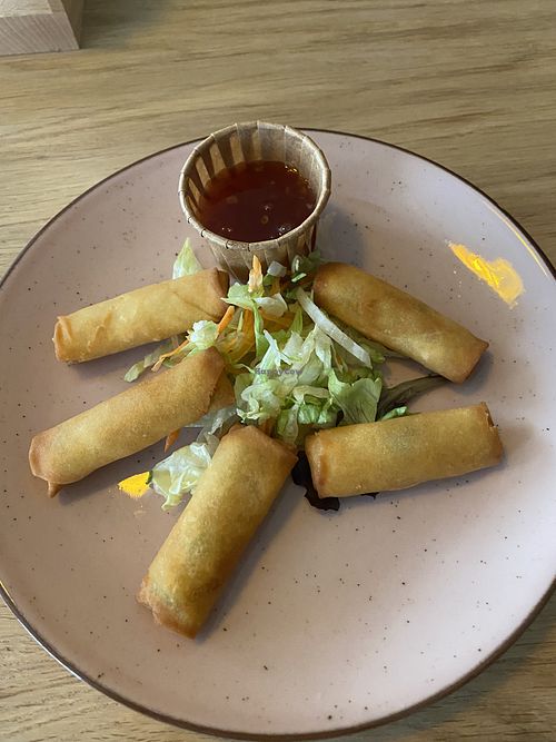Fried spring rolls at Opium Hotel & Restaurant in Wemeldinge