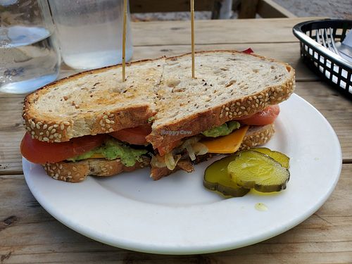Breakfast melt - vegan at Nolaa's on the Lake in Niagara-on-the-lake