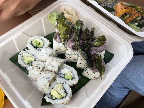 Caulifornia and mountain rolls at Mitate in Portland