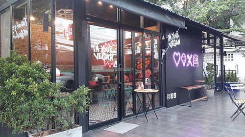 Outside at I'm Your Vegan in Chiang Mai