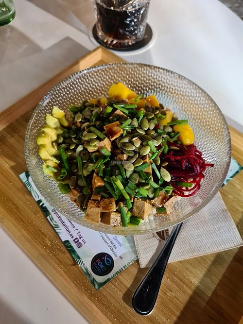Medium Bowl with Rice, Tofu, Beetroot, Mango, Avocado at Poké Station in Gran Canaria