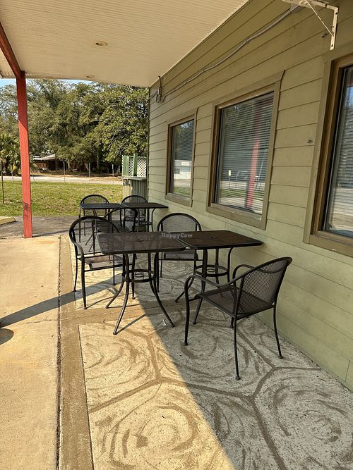 Seating  at Hong Kong Bistro in Apalachicola