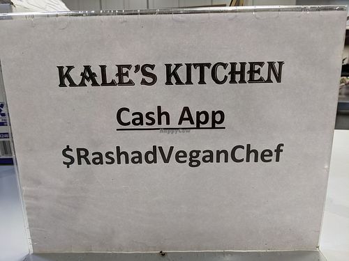Pay the man. Food is deliciously worth it! at Kales Kitchen  in Houston