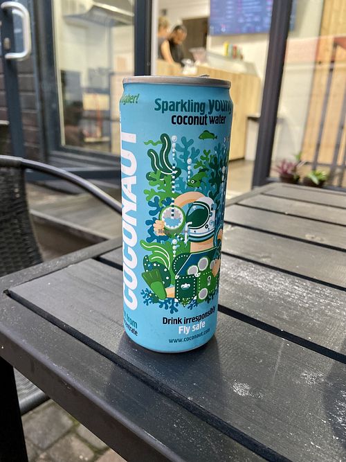 Sparkling coconut water. 8 zł at Zingy smaki Mauritiusa in Gdansk