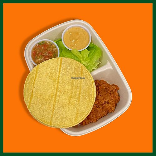 Lentil Tacos
Lentils seasoned and cooked with walnuts for a classic taste, paired with house salsa, "queso", hydroponic lettuce, and gluten free corn tortillas!  at P2F Meals in Fort Myers